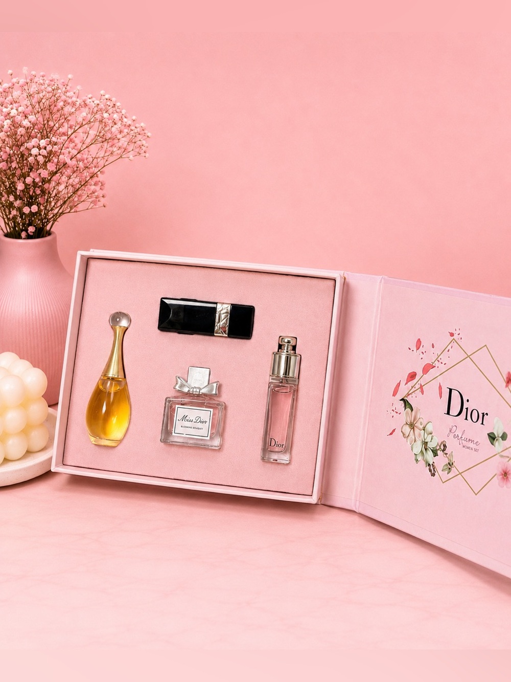 MINI PERFUME & LIPSTICK GIFT SET | 4-PIECE SET 💕